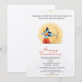 Invitation à une célébration joyeuse de Dussehra (Devant / Derrière)