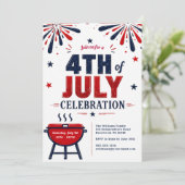 Invitation à une célébration moderne du 14 juillet (Debout devant)