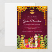 Invitation à une cérémonie de bénédiction de maiso (Devant / Derrière)