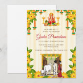 Invitation à une cérémonie de bénédiction de maiso (Devant / Derrière)