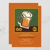 Invitation à une chope de bière (Devant / Derrière)