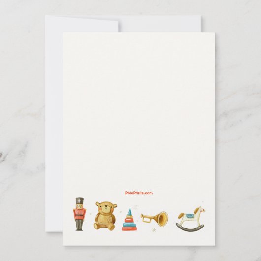 Invitation à une collecte de jouets pour les fêtes (Dos)