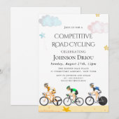 Invitation à une course cycliste professionnelle (Devant / Derrière)
