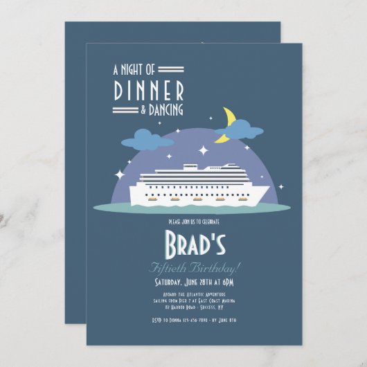 Invitation à une croisière nocturne (Devant / Derrière)