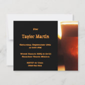 Invitation à une dégustation de bière ou à une fêt (Dos)