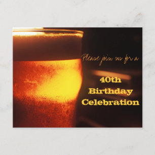 Invitation à une dégustation de bière ou à une fêt