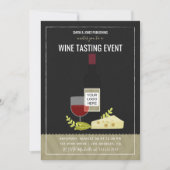 Invitation à une dégustation de vin d'entreprise e (Devant)