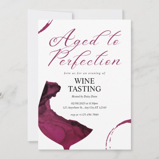 Invitation à une dégustation de vin vieilli à la p (Devant)