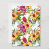 Invitation à une Double Fête de Fin d'Études Tropi (Dos)