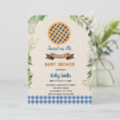 Invitation à une douche avec tarte aux myrtilles (Debout devant)