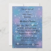Invitation à une douche de bébé sous la neige avec (Dos)
