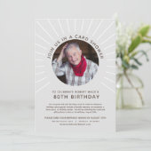 Invitation à une douche de cartes photo pour un an (Debout devant)