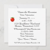 Invitation à une douche de chance (Dos)