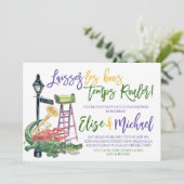 Invitation à une douche de couples pour Mardi Gras (Debout devant)