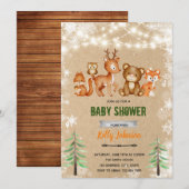 Invitation à une douche de forêt hivernale (Devant / Derrière)