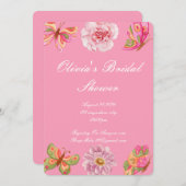 Invitation à une douche de mariée  (Devant / Derrière)