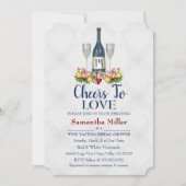 Invitation À Une Douche De Vin Ou De Vin (Devant)