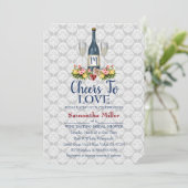 Invitation À Une Douche De Vin Ou De Vin (Debout devant)