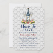 Invitation À Une Douche De Vin Ou De Vin (Devant)