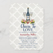 Invitation À Une Douche De Vin Ou De Vin (Devant / Derrière)