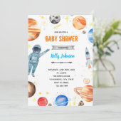 Invitation à une douche galactique dans l'espace (Debout devant)