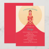 Invitation à une douche indienne (Devant / Derrière)