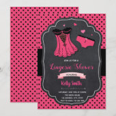 Invitation à une douche lingerie (Devant / Derrière)