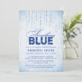 Invitation à une douche nuptiale bleue (Debout devant)