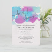 Invitation à une douche nuptiale de rêve vibrante (Debout devant)