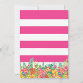 Invitation à une douche nuptiale flamingle (Dos)