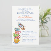 Invitation à une douche nuptiale pour des tasses d (Debout devant)