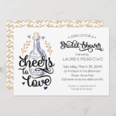 Invitation à une douche nuptiale pour les amateurs (Devant / Derrière)