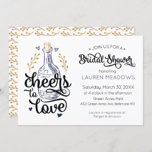 Invitation à une douche nuptiale pour les amateurs