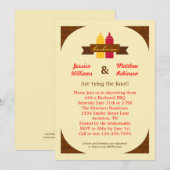 Invitation à une douche nuptiale pour les couples  (Devant / Derrière)