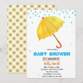 Invitation à une douche sous parapluie (Devant / Derrière)