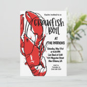 Invitation à une écrevisse bouillante (Debout devant)