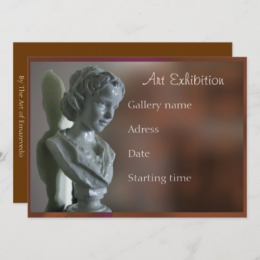 Invitation à une exposition d'art (Devant / Derrière)