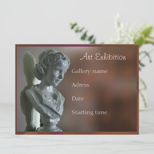 Invitation à une exposition d'art (Debout devant)