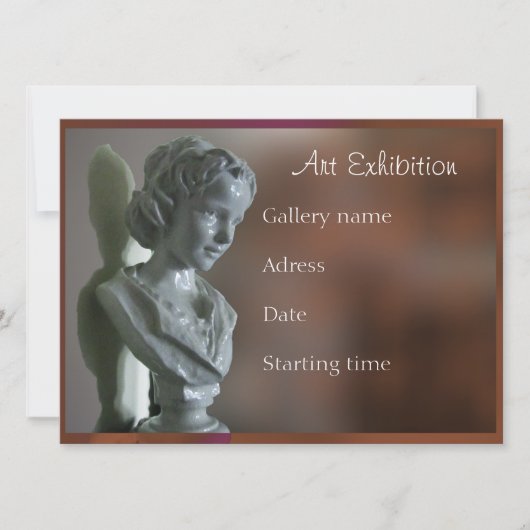 Invitation à une exposition d'art (Devant)