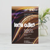 invitation à une exposition d'art fusion (Debout devant)