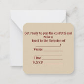 Invitation à une fête (Dos)