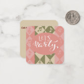 Invitation à une fête (Devant/Arrière en situation)