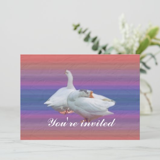 invitation à une fête (Debout devant)