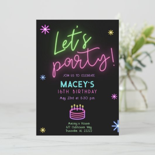 Invitation à une fête (Debout devant)