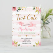 Invitation à une fête adorable pour mes deux ans (Debout devant)