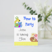 Invitation à une fête amusante (Debout devant)