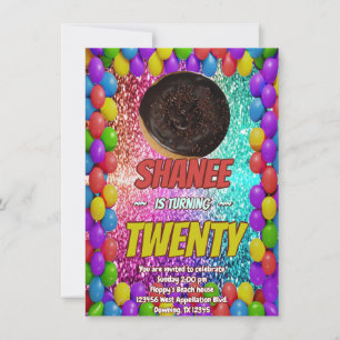 Invitation à une fête amusante de desserts pour go