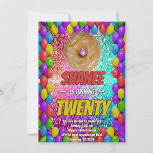 Invitation à une fête amusante de desserts pour go