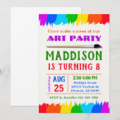 Invitation à une fête artistique, invitation à une (Devant / Derrière)