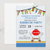 Invitation à une fête au barbecue (Devant / Derrière)